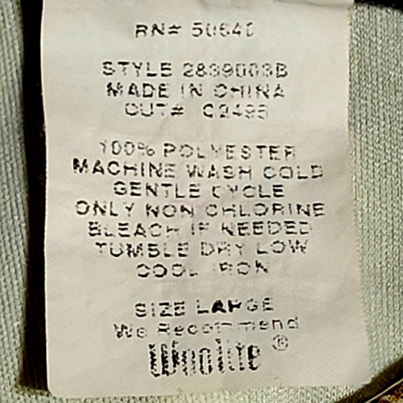 Jonathan Martin Taupe & Green Double Layered Top (L) - Picture 7 of 8